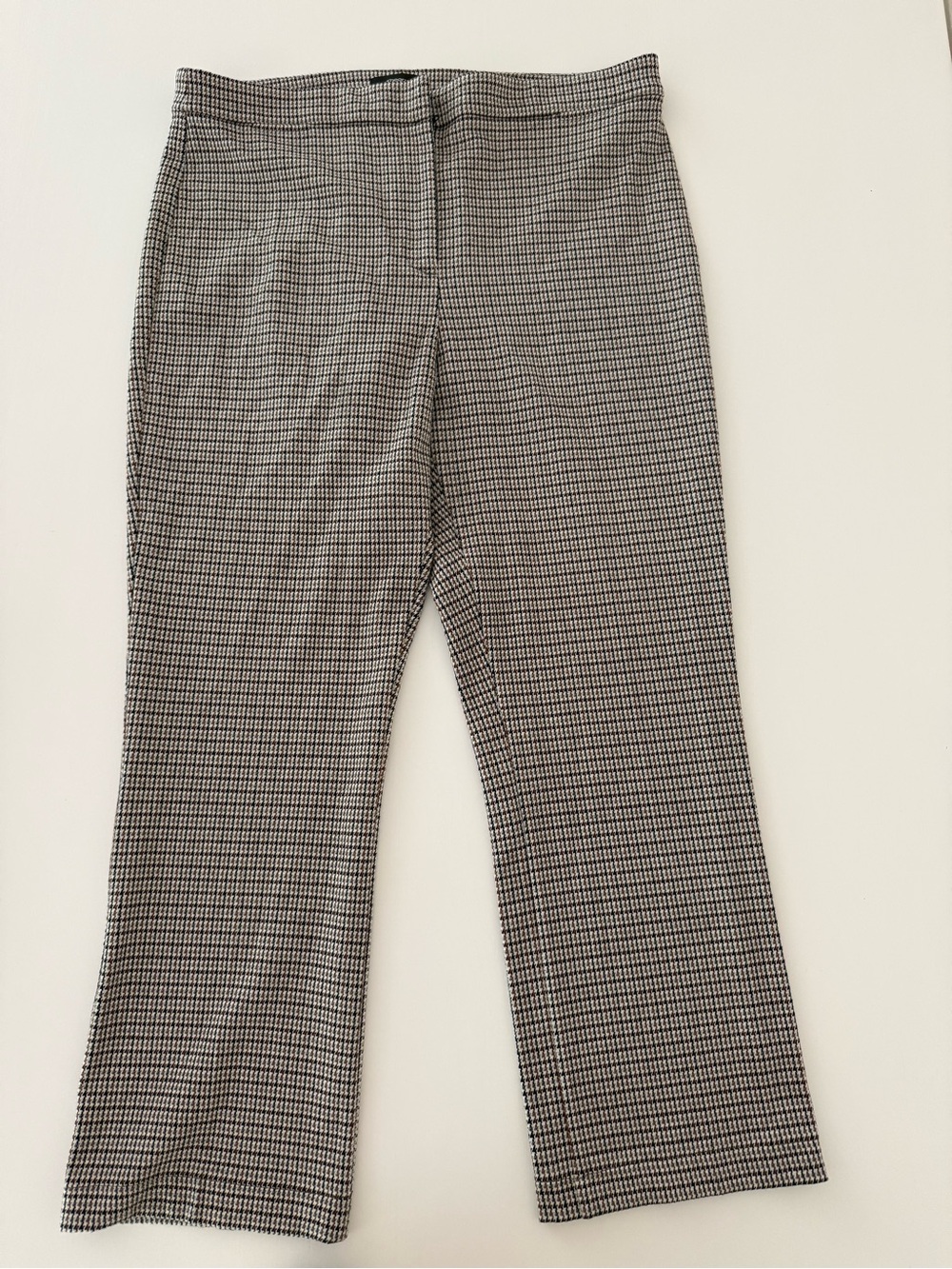 THEORY Houndstooth ankle dress pant